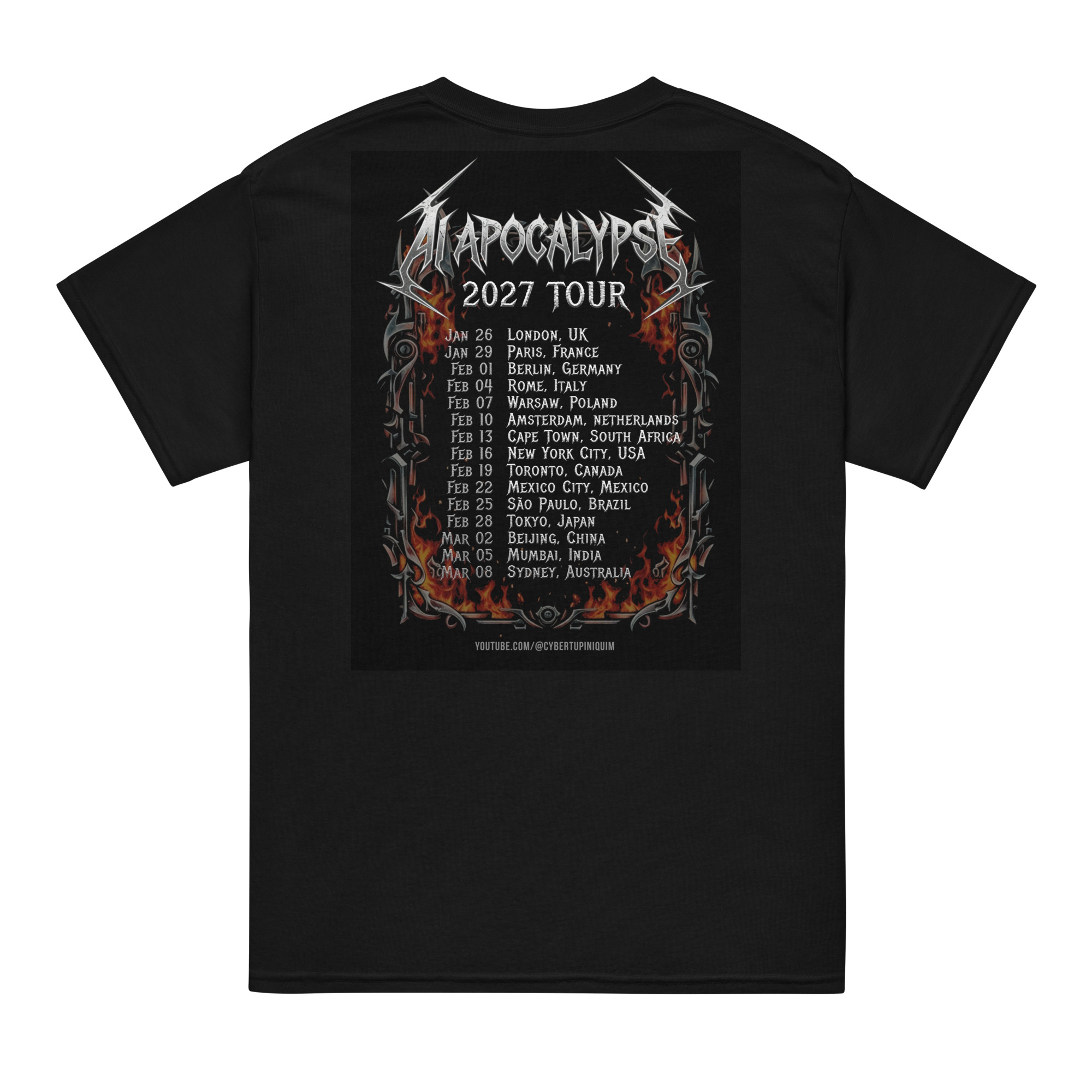 ai apocalypse band tour! dryblend® t shirt